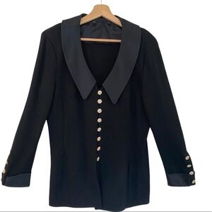 ST. JOHN EVENING Santana Knit Triple Style Rhinestone Button Cardigan Size 12